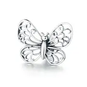 Silver plating Butterfly Insect Charms Beads Fit Charm Bracelets Women Necklaces Jewelry