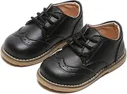 [YWPENGCAI] Boys Lace-up Synthetic Leather Dress Shoes (Toddler, Little Kid)