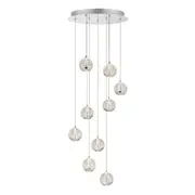 Sparks Chrome Nonuple Lights Cluster Pendant