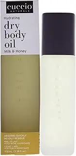 Cuccio Naturale Hydrating Dry Body Oil - Scented, Renewing And Essential Moisturizing Treatment For Dry Skin Repair - Paraben Free Formula With All Natural Ingredients - Milk And Honey - 100 ML