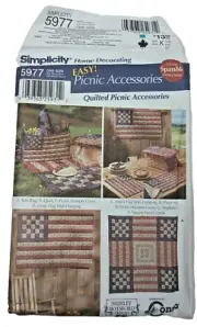 Simplicity Americana Picnic Quilted Accessories Sewing Pattern New