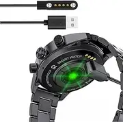Compatible for LIGE Smartwatch ST2 Men 1.32" Charger, Blueshaweu 4 Pin Magnetic USB Replacement Charging Compatible with LIGE ST2 Smartwatch Men 1.32 inch-ST2A/ST2C (Black)