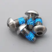 4pcs M5 x 10 mm Titanium Ti Screw Bolt Allen Hex Socket Button Head ThreadLocker