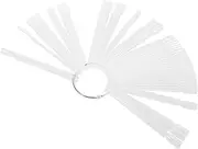 Generic 200 Pcs Manicure Polishing Nail Stick Removable Tools Simple Claw Clips Mini Oil Painting Board Tape Tape Accessories Nail Polish Small Claw Clamp Stickers Plastic Transparent