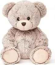 Uni-Toys - Teddy Bear, Super Soft (Light Brown) - 24 cm (Height) - Plush Bear, Teddy - Plush Toy, Cuddly Toy