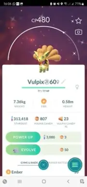 Shiny Vulpix ( Spooky Festival ) Pokemon Trade Go