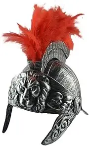 Gladiator Helmets,Detachable Roman Headwear - Men's Knight Headwear Costume Authentic Accessories Gold