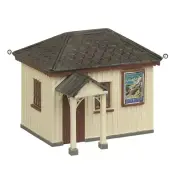 Bachmann 44-0190A OO Scale Narrow Gauge OO9 Platform Waiting Room Chocolate/Crea