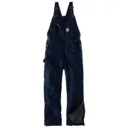 Carhartt Men's Firm Duck Insulated Bib Winter Overalls Black OR4393