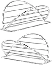 MUSISALY 2Pcs Stainless Steel Taco Tray Holders Taco Rack for Baking and Serving for Oven Grill and Sushi Display Easy Taco Preparation and Serving