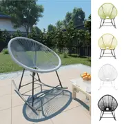 Outdoor Rocking Chair Garden Seat Furniture Poly Rattan Multi Colours vidaXL