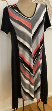 TS TAKING SHAPE plus sz S 16 One Way Dress hi-lo stretch Comfy NWT Rrp $139