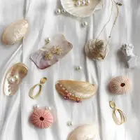 在飛比找ETMall東森購物網優惠-天然海螺戒指美甲首飾項鏈貝殼