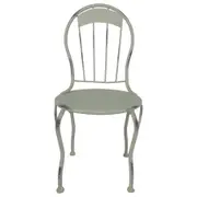 Willow & Silk Mini Chair/Pot Planter Display Stand/Furniture/Decor White 39.5cm