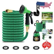 Lightweight 75ft Expandable Garden Hose – 4-Layer Latex Core & Brass Connectors