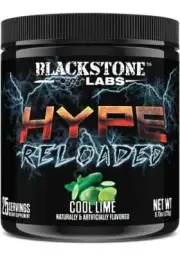 Hype Reloaded Extreme Non-Stim MADE IN USA Pre Workout ehp - 25 Serve lime