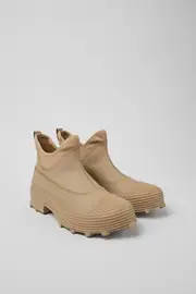 Traktori Beige ankle boots