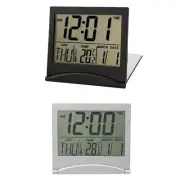Foldable Digital Alarm Clock with Temperature Sensor and Timer Setting