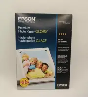 EPSON PREMIUM PHOTO PAPER BORDERLESS 20 SHEETS GLOSSY 5 X 7