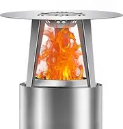Wanchao Heat Deflector for Solo Stove Mesa XL - Captures Warmth - Expands Heat Radius - for Solo Stove Accessories - 304 Stainless Steel - Common to Other 7 in Calibre Fire Pit - 11 "(D) x 7.5"(H)