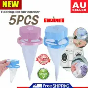 5X Washing Machine Floating Laundry Pet Fur Catcher Remover Hair Lint Catcher R