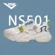 【PONY】NS501潮流慢跑鞋 中性款-女鞋-男鞋-白藍(輕量Q彈大底慢跑鞋)