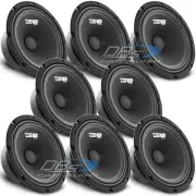 8x DS18 PRO-GM8 8" Midrange Car Speakers 580W 8 ohm Mid Range Pro Loudspeakers