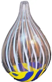 MURANO Art Glass Gorgeous Unique Vase by FORMIA Italy Hand Blown New