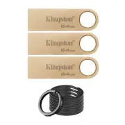 Kingston DataTraveler 64GB SE9 G3 USB 3.2 Gen 1 Flash Drive 3 Pack