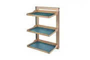 HIGOLD B Series Slide Out Right Side Mount 3 Tier Wardrobe Storage Baskets