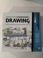 INTRODUCTION TO DRAWING KIT Learn Book Pencils Sketch Pad Watercolor paint NIB