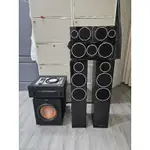 5.1 家庭劇院組 YAMAHA AVENTAGE AV擴大機 KLIPSCH 400W 重低音 WHARFEDALE