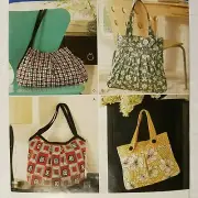 SIMPLICITY 0578 Totes Shoulder Hobo BAGS by Elaine Heigl Sewing Pattern PART CUT