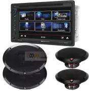 VR651B Double DIN 6.2" Bluetooth Car Stereo+ Rockford Fosgate coaxial speakers