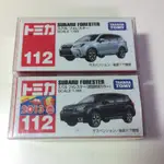 TOMICA 112 絕版 SUBARU FORESTER 初回 + 一般 新車貼