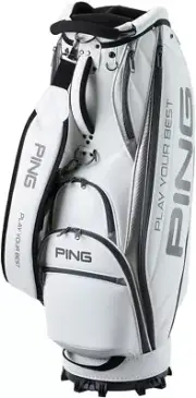 PING Golf Men's Caddy Bag SOFT PU 9.5 x 47 inch 3.2kg White CB-U2502