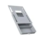 (Gray)Under Table Drawer Minimalist Large Capacity Hidden Pencil Tray Drawer US