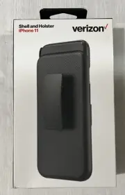 Verizon Shell & Holster Combo Case for Apple iPhone 11 - Black
