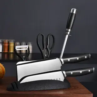 刀架廚房用品刀具收納架菜刀架自帶磨刀石刀具架菜刀架刀座收納