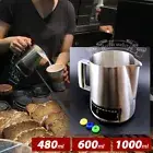 With Integrated Thermometer Latte Stainless Steel Pro Milk Frothing Pitcher Jug