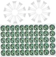 MERRYHAPY 50 Sets Hydroponic Nursery Pots with Stickers Net Pots Slotted Mesh Net Cups for Hydroponics Soilless Cultivation Baskets Indoor Garden Accessories Hydroponic Systems