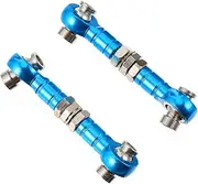 Hohopeti 2pcs Aluminum Steering Rod for Rc Car Truck Turnbuckle Rod Linkage Set