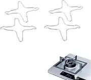 DACUAN 2-Piece Gas Stove Ring Reducer Trivet, Durable Silver Gas Cooker Accessories, Stove Top Gas Cooker for Kitchen Use and Balancing Small Pots and Pans