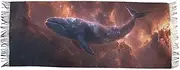 [AIXIWAWA] Women's Pashminas Scarf Universe Whale Print, Shawls Wrap Lightwight with Tassel for Evening Dress Dinner Party, Multicolor