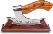 Viking Pizza Cutter Axe Hand-Forged High Carbon Steel Vintage Pizza Slicer New A