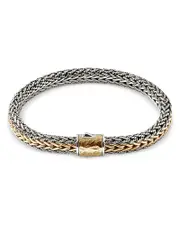 John Hardy Men's 18K Yellow Gold & Sterling Silver Icon Bracelet, 8mm
