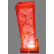 Red Agate Geode Lamp, Night Light Lamp , Indoor Bedroom Bedside Lamp Decor