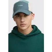 Mens Teal MAN Lightweight Nylon Panel Cap