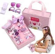 Kids Hair Accessories for Girls | Princess Hair Accessories for Toddler Girls - Set of 18 Stylish Hairpin, Assorted Princess Headgear Set Party School Ballet Cosplay