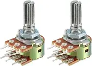 XYWHPGV WH148 1K Ohm Variable Resistors Dual Turn Rotary Carbon Film Taper Potentiometer 6 Pin 2pcs(b5b9d f8b97 b6e49 b50e2 e62ec ac02e